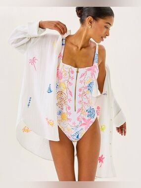 Lilly Pulitzer Kwitney Long Sleeve Cover-Up